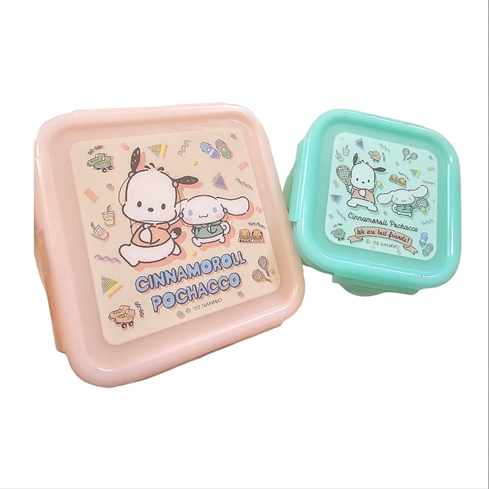SANRIO Cinnamonroll & Pochacco Set of 2 Air Tight Tupperware